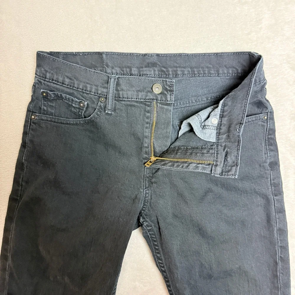 Levis 511 Jeans Mens 30x32 (Fit 31x30) Black Slim Stretch Streetwear Preppy EUC